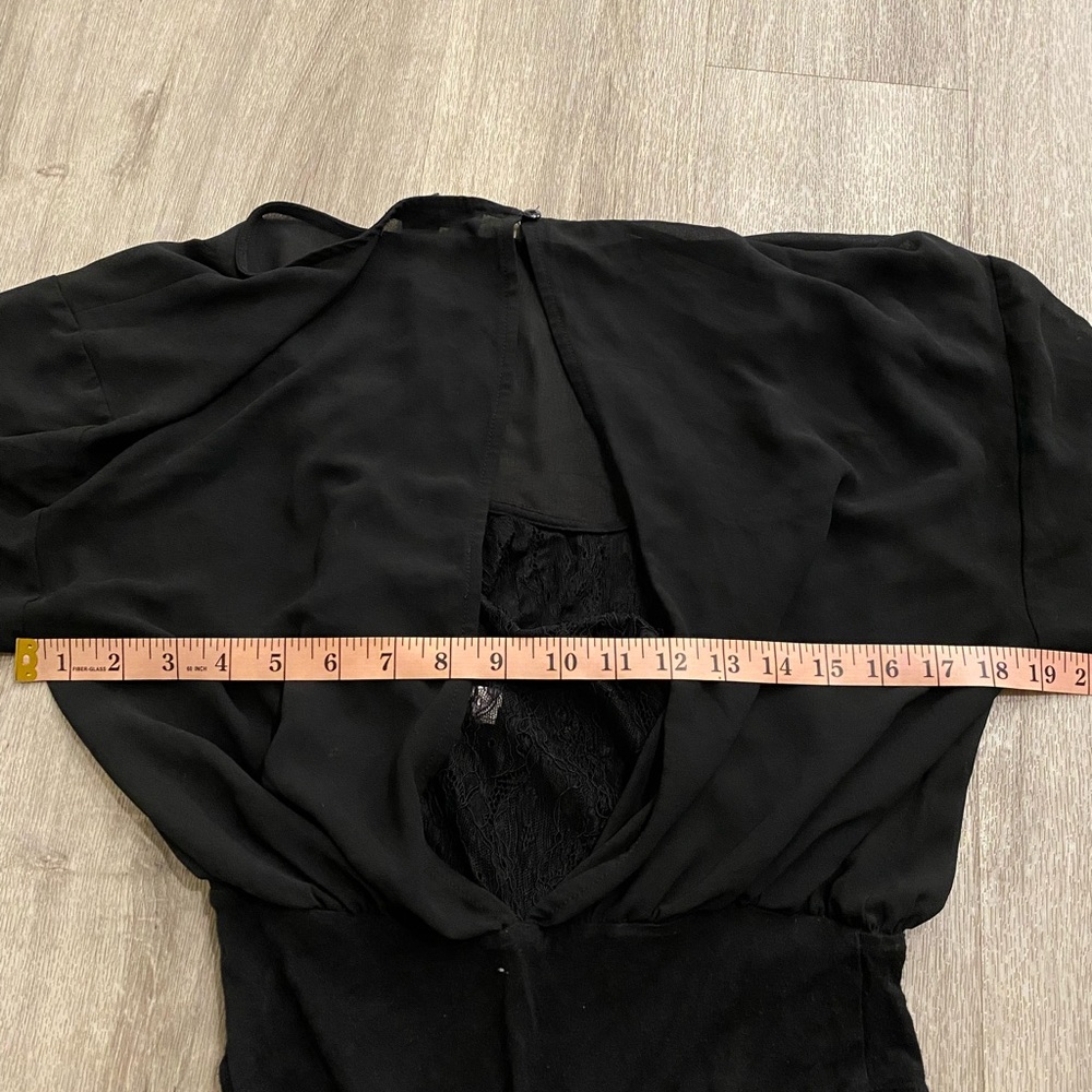 Forever21 long sleeve black lace bodysuit - Picture 5 of 8